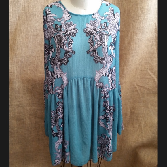 Free People | Printed Symphony Sheer Dress - Size - Picture 5 of 7